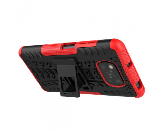 Броньований силіконовий бампер для Xiaomi Poco X3 NFC/Pro Червоний