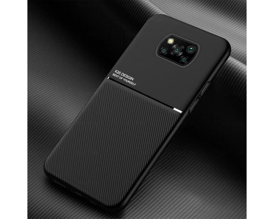 Силиконовый чехол IQS Design для Xiaomi Poco X3 NFC Черный