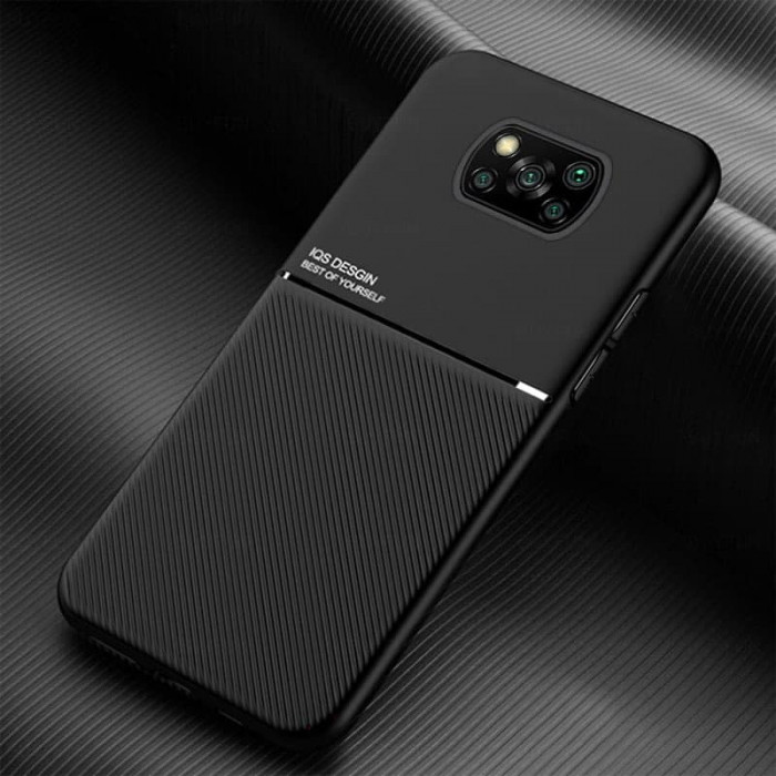 Силиконовый чехол IQS Design для Xiaomi Poco X3 NFC Черный