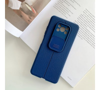 Силиконовый бампер с защитой для камеры для Xiaomi Poco X3 NFC/Pro Синий