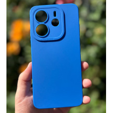 Силиконовый чехол Pro Camera для Xiaomi Redmi Note 14 4G (24117RN76E) Тёмно-синий