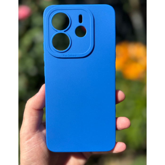 Силиконовый чехол Pro Camera для Xiaomi Redmi Note 14 4G (24117RN76E) Тёмно-синий