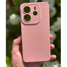 Силиконовый чехол Pro Camera для Xiaomi Redmi Note 14 4G (24117RN76E) Розовый