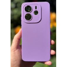 Силиконовый чехол Pro Camera для Xiaomi Redmi Note 14 4G (24117RN76E) Лавандовый