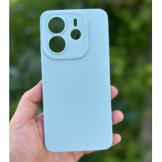 Силиконовый чехол Pro Camera для Xiaomi Redmi Note 14 4G (24117RN76E) Голубой