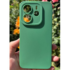 Силиконовый чехол Pro Camera для Xiaomi Redmi Note 14 4G (24117RN76E) Зеленый