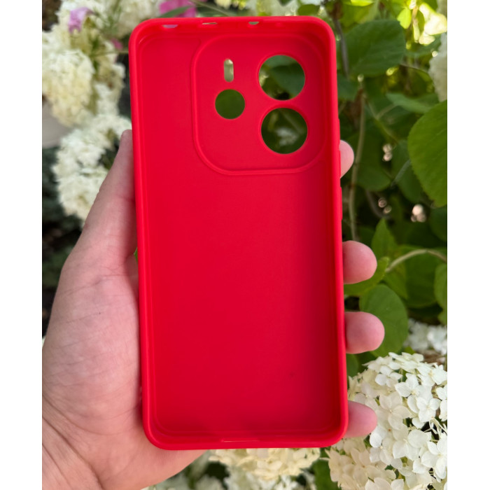 Силиконовый чехол Pro Camera для Xiaomi Redmi Note 14 4G (24117RN76E) Красный