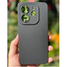 Силиконовый чехол Pro Camera для Xiaomi Redmi Note 14 4G (24117RN76E) Чёрный