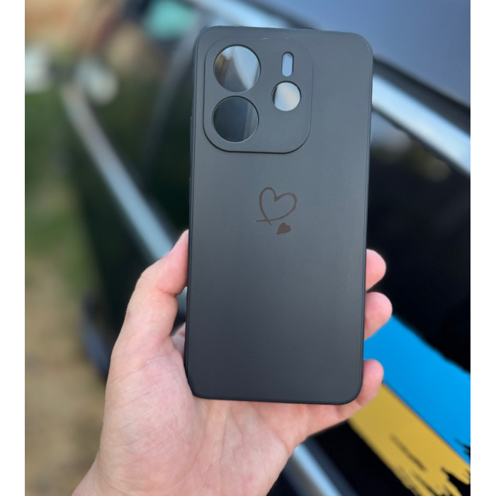 Силиконовый чехол для Xiaomi Redmi Note 14 4G (24117RN76E) Чёрный
