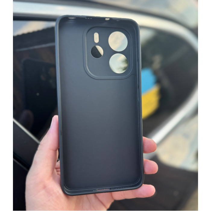 Силиконовый чехол для Xiaomi Redmi Note 14 4G (24117RN76E) Чёрный
