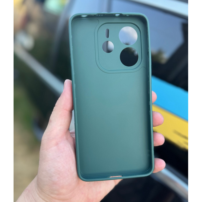 Силіконовий чохол для Xiaomi Redmi Note 14 4G (24117RN76E) Темно-зелений