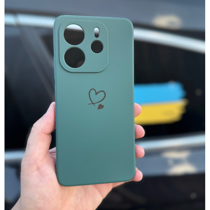 Силіконовий чохол для Xiaomi Redmi Note 14 4G (24117RN76E) Темно-зелений