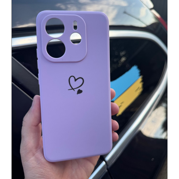 Силіконовий чохол для Xiaomi Redmi Note 14 4G (24117RN76E) Лавандовий