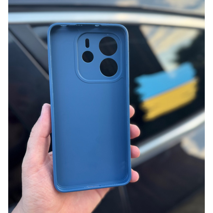 Силиконовый чехол для Xiaomi Redmi Note 14 4G (24117RN76E) Тёмно-синий