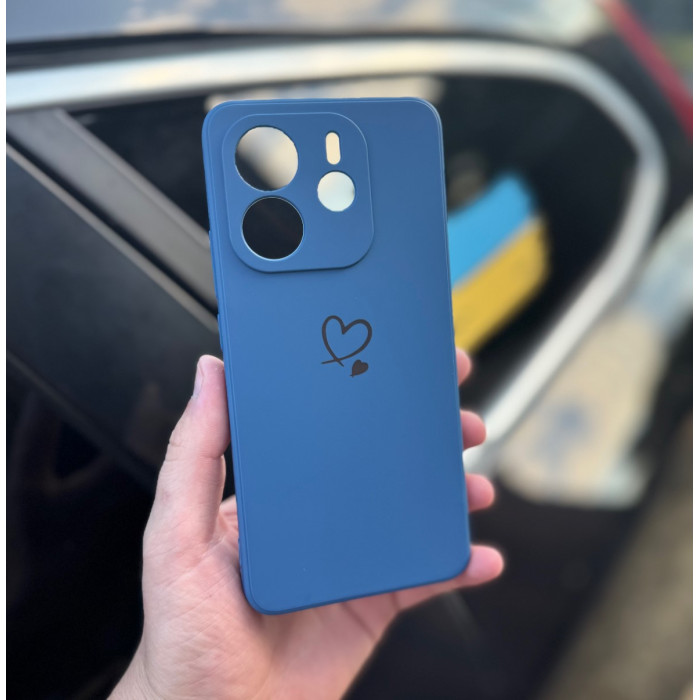 Силиконовый чехол для Xiaomi Redmi Note 14 4G (24117RN76E) Тёмно-синий