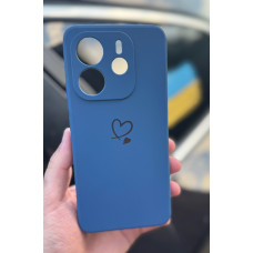 Силіконовий чохол для Xiaomi Redmi Note 14 4G (24117RN76E) Темно-синій