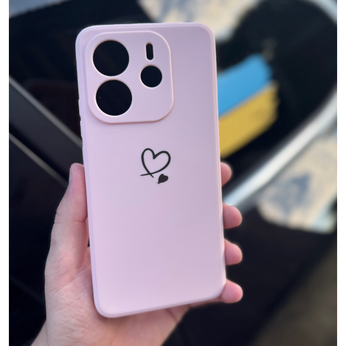 Силіконовий чохол для Xiaomi Redmi Note 14 4G (24117RN76E) Рожевий