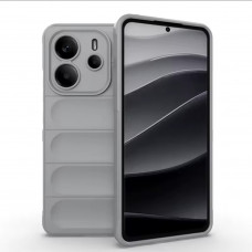 Силиконовый противоударный чехол для Xiaomi Redmi Note 14 4G (24117RN76G) Серый