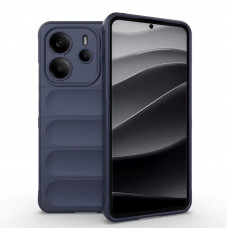 Силиконовый противоударный чехол для Xiaomi Redmi Note 14 5G Тёмно-синий