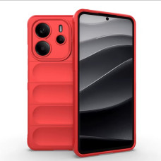 Силиконовый противоударный чехол для Xiaomi Redmi Note 14 4G (24117RN76G) Красный