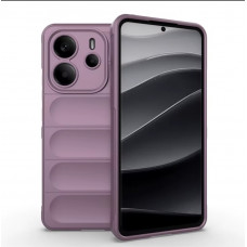 Силиконовый противоударный чехол для Xiaomi Redmi Note 14 4G (24117RN76G) Лавандовый