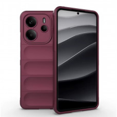Силиконовый противоударный чехол для Xiaomi Redmi Note 14 4G (24117RN76G) Cливовый