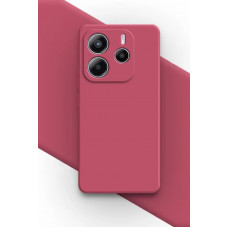 Силиконовый чехол Soft Touch для Xiaomi Redmi Note 14 5G Малиновый