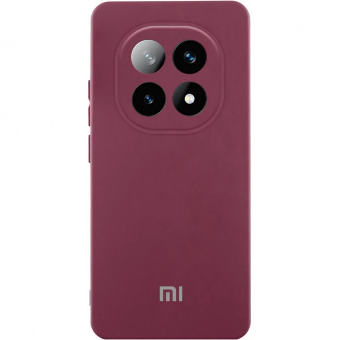Силиконовый чехол Soft Touch для Xiaomi Redmi Note 15 4G Бордовый