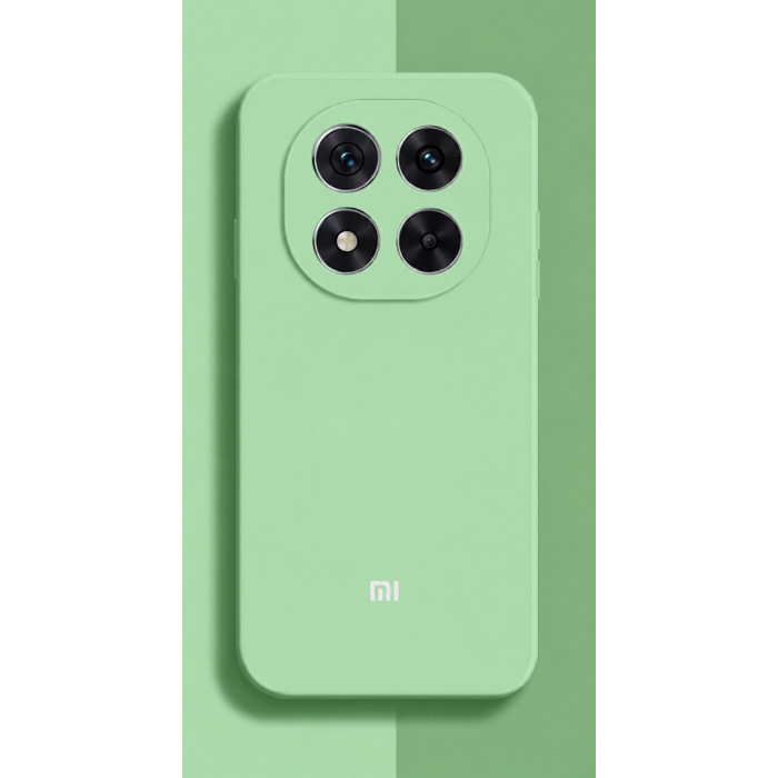 Силиконовый чехол Soft Touch для Xiaomi Redmi Note 14 4G EU 24117RN76E Зеленый