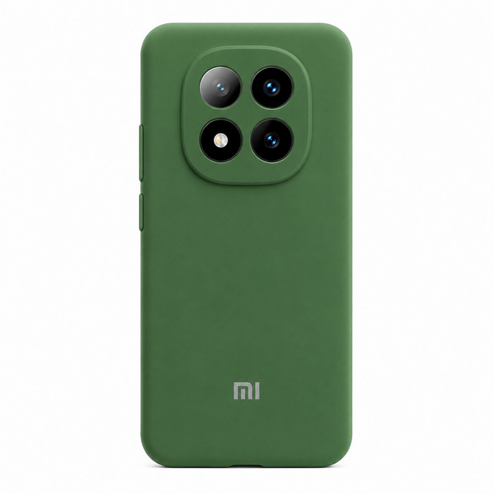 Силіконовий чохол Soft Touch для Xiaomi Redmi Note 14 4G EU 24117RN76E Темно-зелений
