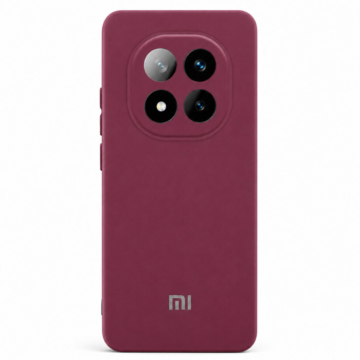 Силіконовий чохол Soft Touch для Xiaomi Redmi Note 15 Pro 5G Бордовий
