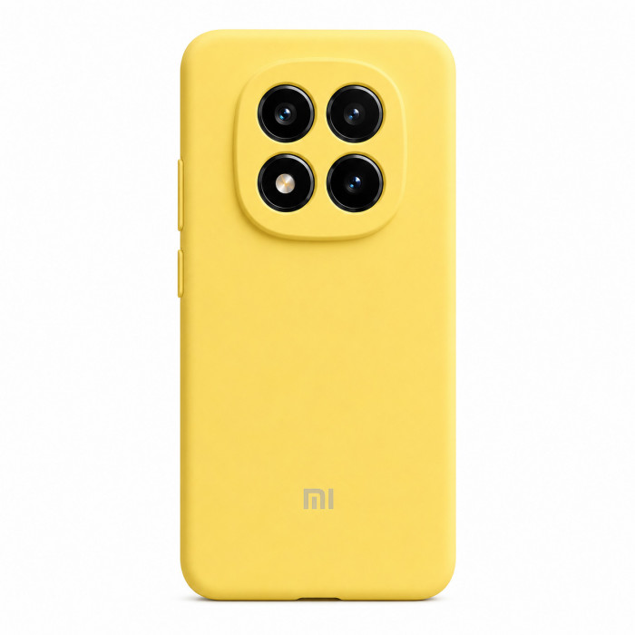 Силиконовый чехол Soft Touch для Xiaomi Redmi Note 15 Pro+ 5G Желтый