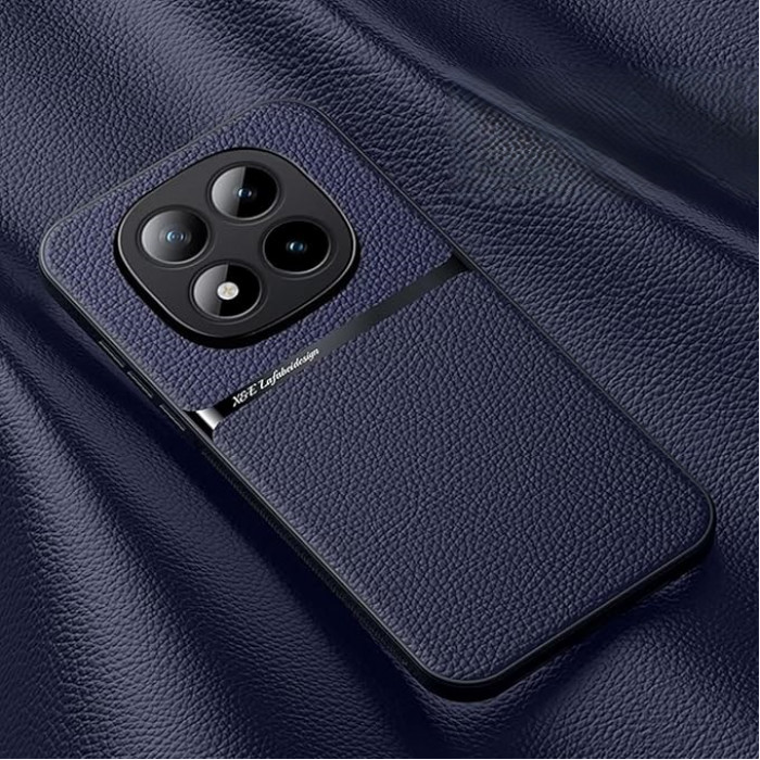 Текстильный чехол Magnetic для Xiaomi Redmi Note 15 Pro 4G Синий