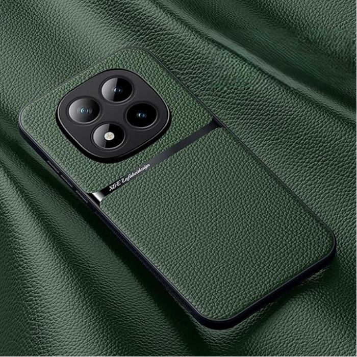 Текстильный чехол Magnetic для Xiaomi Redmi Note 15 Pro 4G Зеленый