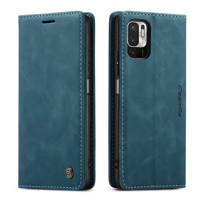 Чехол-книжка CaseMe из нубука для Xiaomi Poco M3 Pro 4G Бирюзовый