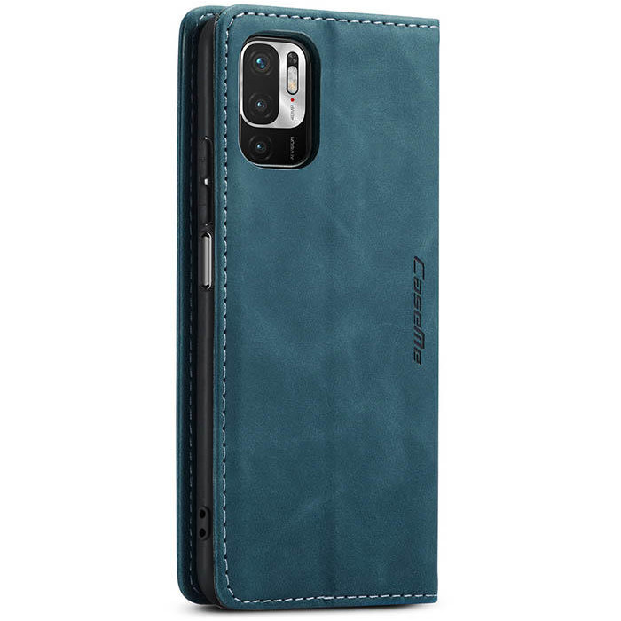 Чехол-книжка CaseMe из нубука для Xiaomi Poco M3 Pro 4G Бирюзовый