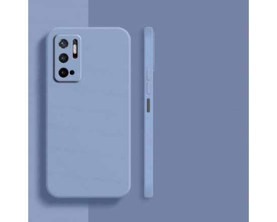 Силиконовый чехол Soft Touch для Xiaomi Redmi Note 10 5G Серо-синий