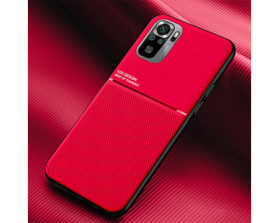 Силиконовый чехол IQS Design для Xiaomi Redmi Note 10/10s Красный