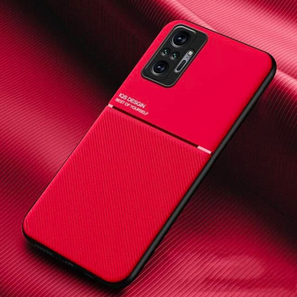 Силиконовый чехол IQS Design для Xiaomi Redmi Note 10 Pro Красный