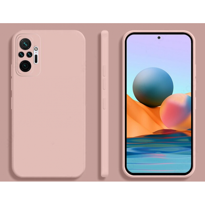 Силиконовый чехол Soft Touch для Xiaomi Redmi Note 10/10s Розовый