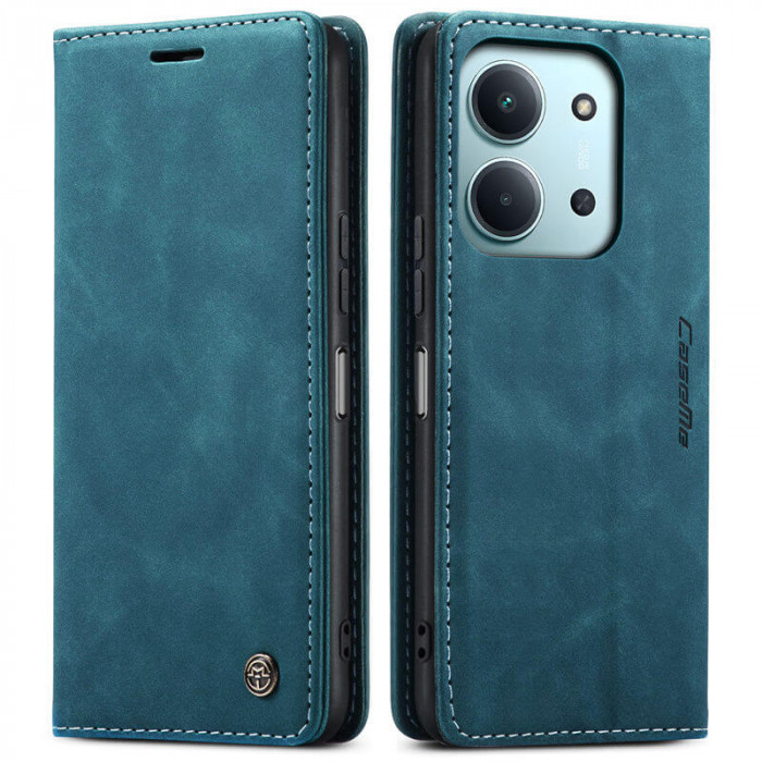 Чехол-книжка CaseMe из нубука для Xiaomi Redmi 15C 173mm Бирюзовый