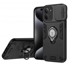 Протиударний чохол Camshield для Xiaomi Redmi 15C 173mm з кільцем-тримачем Чорний