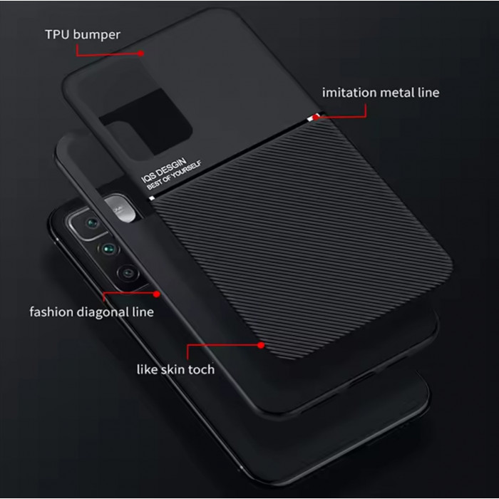 Силіконовий чохол IQS Design для Xiaomi Redmi 10 Чорний