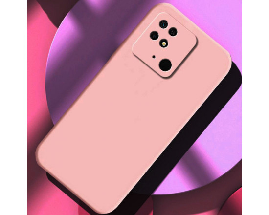 Силиконовый чехол Soft Touch для Xiaomi Redmi 10c Розовый
