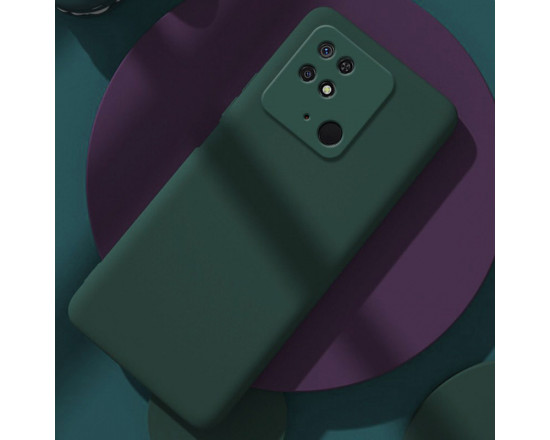 Силіконовий чохол Soft Touch для Xiaomi Redmi 10c Темно-зелений