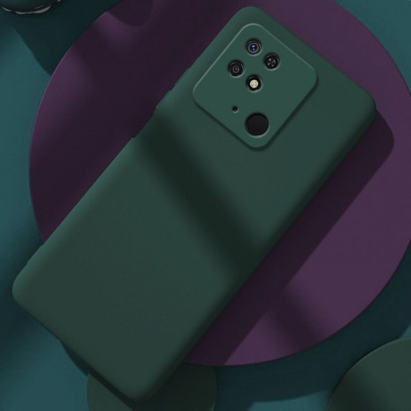 Силиконовый чехол Soft Touch для Xiaomi Redmi 10c Тёмно-зелёный