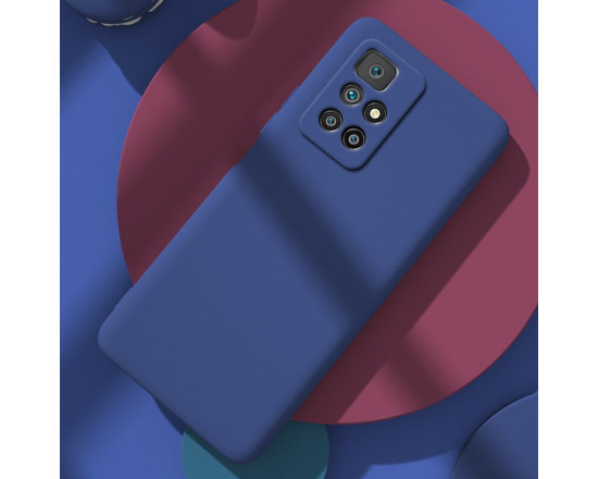 Силиконовый чехол Soft Touch для Xiaomi Redmi 10 Синий