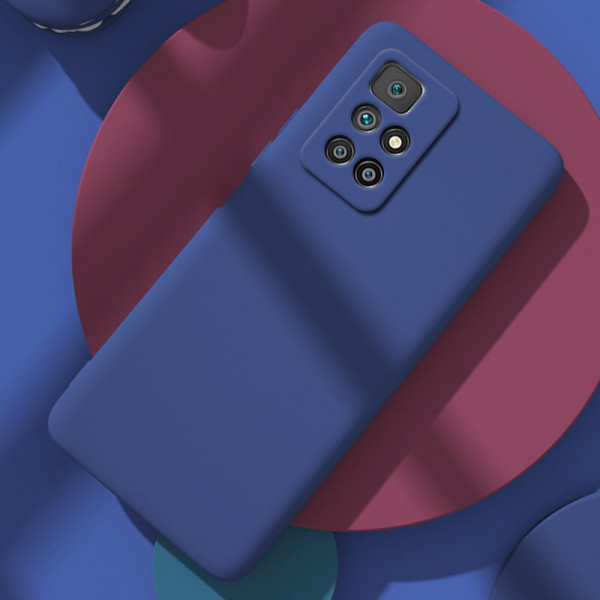 Силиконовый чехол Soft Touch для Xiaomi Redmi 10 Синий