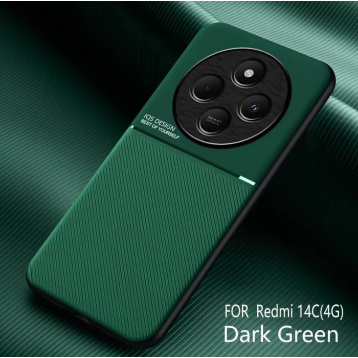 Силіконовий чохол IQS Design для Xiaomi Redmi 14C Зелений