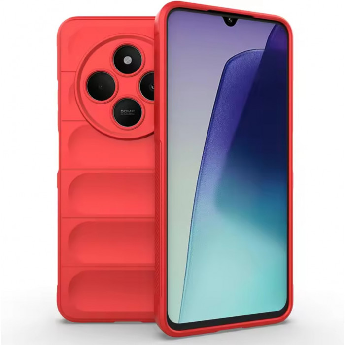 Силиконовый противоударный чехол для Xiaomi Poco C75 Красный